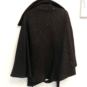 Calvin Klein Sequin Belted Poncho Coat